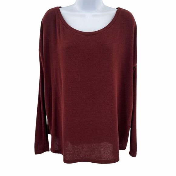 2/$30 Urban Outfitters BDG Brown Scoop Neck Sweater S - Picture 1 of 7